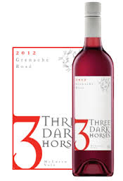 three dark horses rose